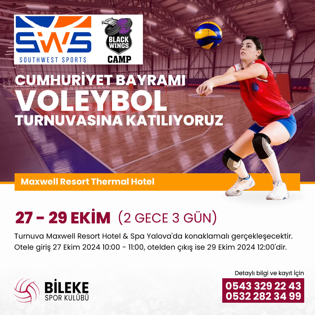 Cumhuriyet Bayramı Voleybol Turnuvasına Katılıyoruz.